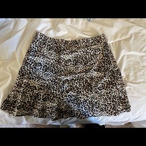 Sim & Sam Cheetah Print Wrap Skirt